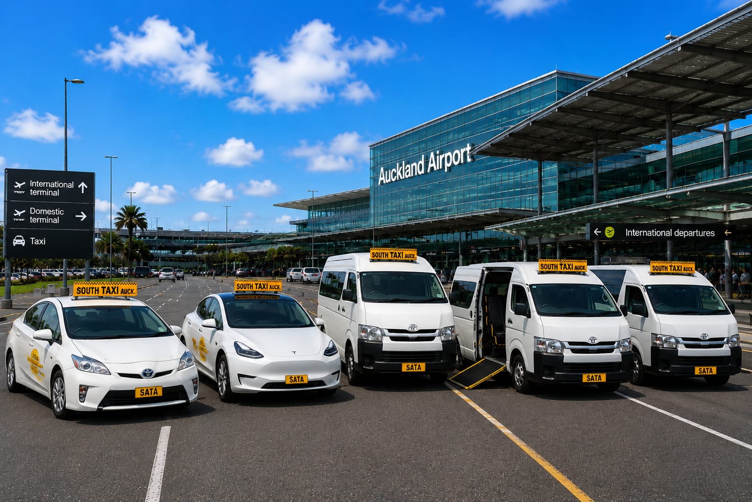 SATA taxi fleet at Auckland Airport